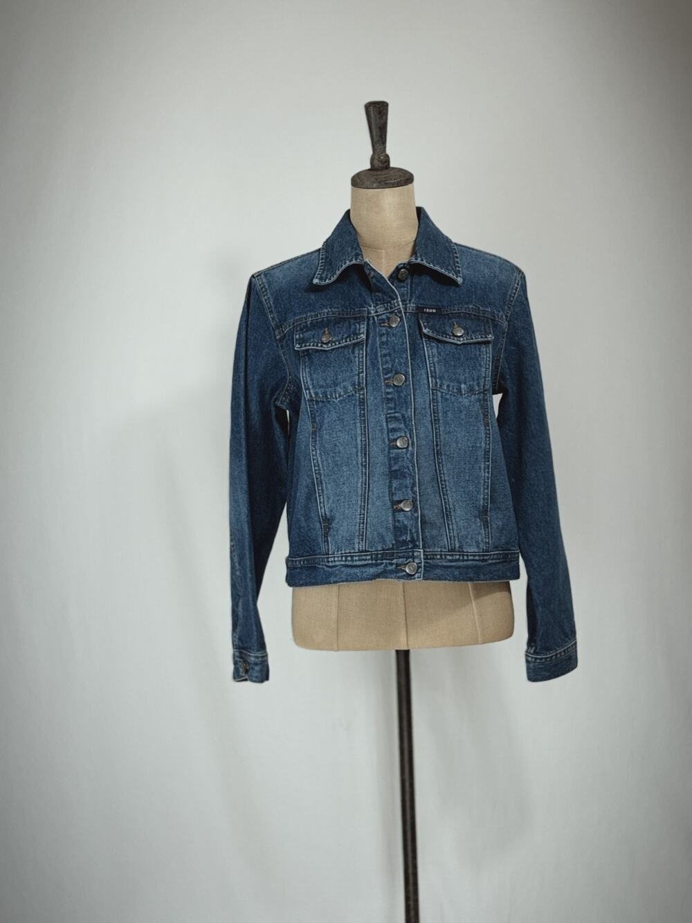 Vintage 90's IZOD Denim Jean Jacket - Medium Wash - #0033 Medium Unisex